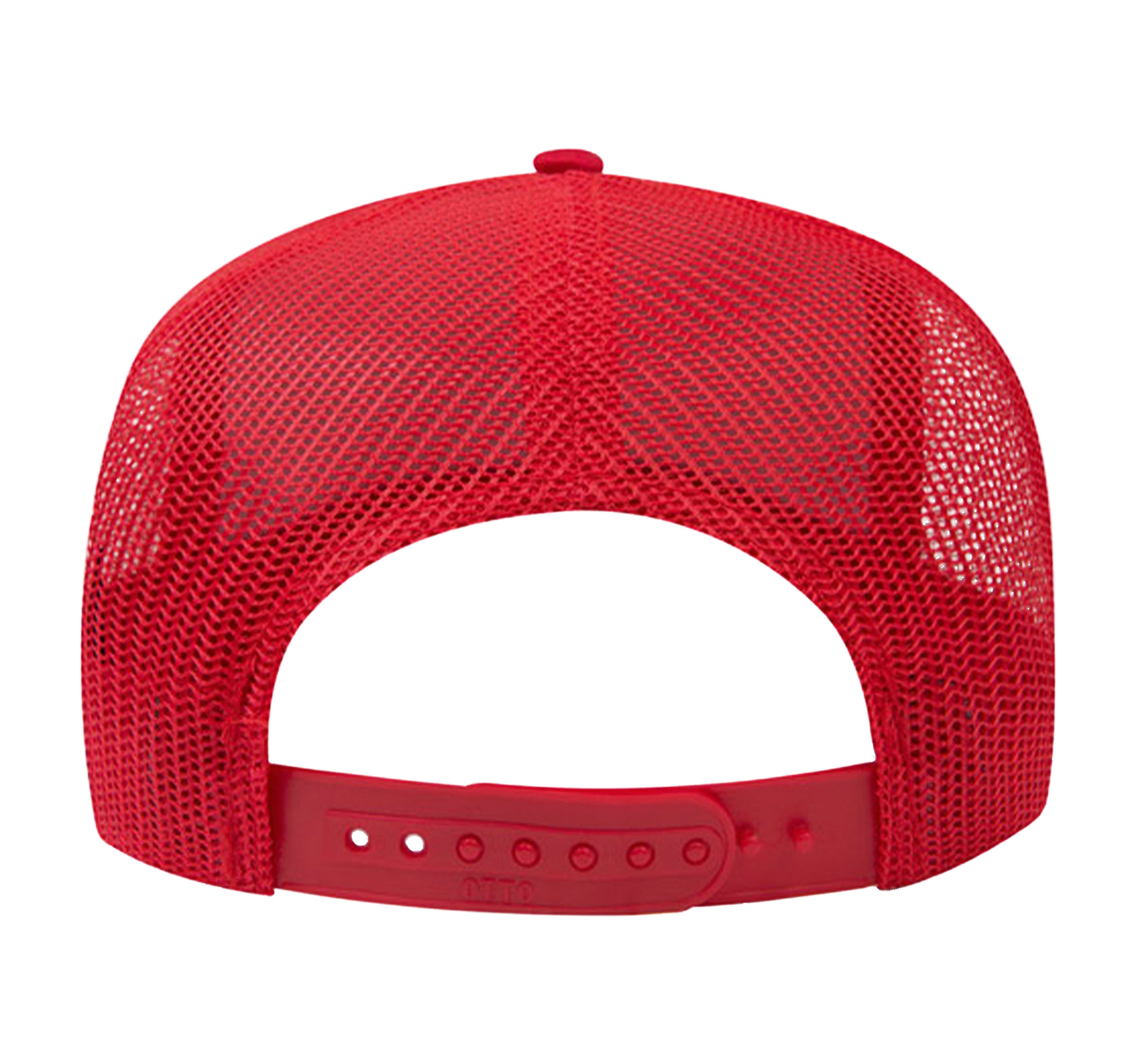 No Rest for the Rad Trucker Hat in Coast Guard Red
